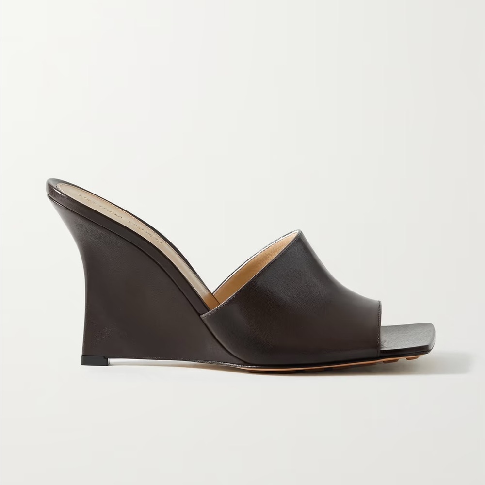 Bottega Veneta Leather Mule Wedges